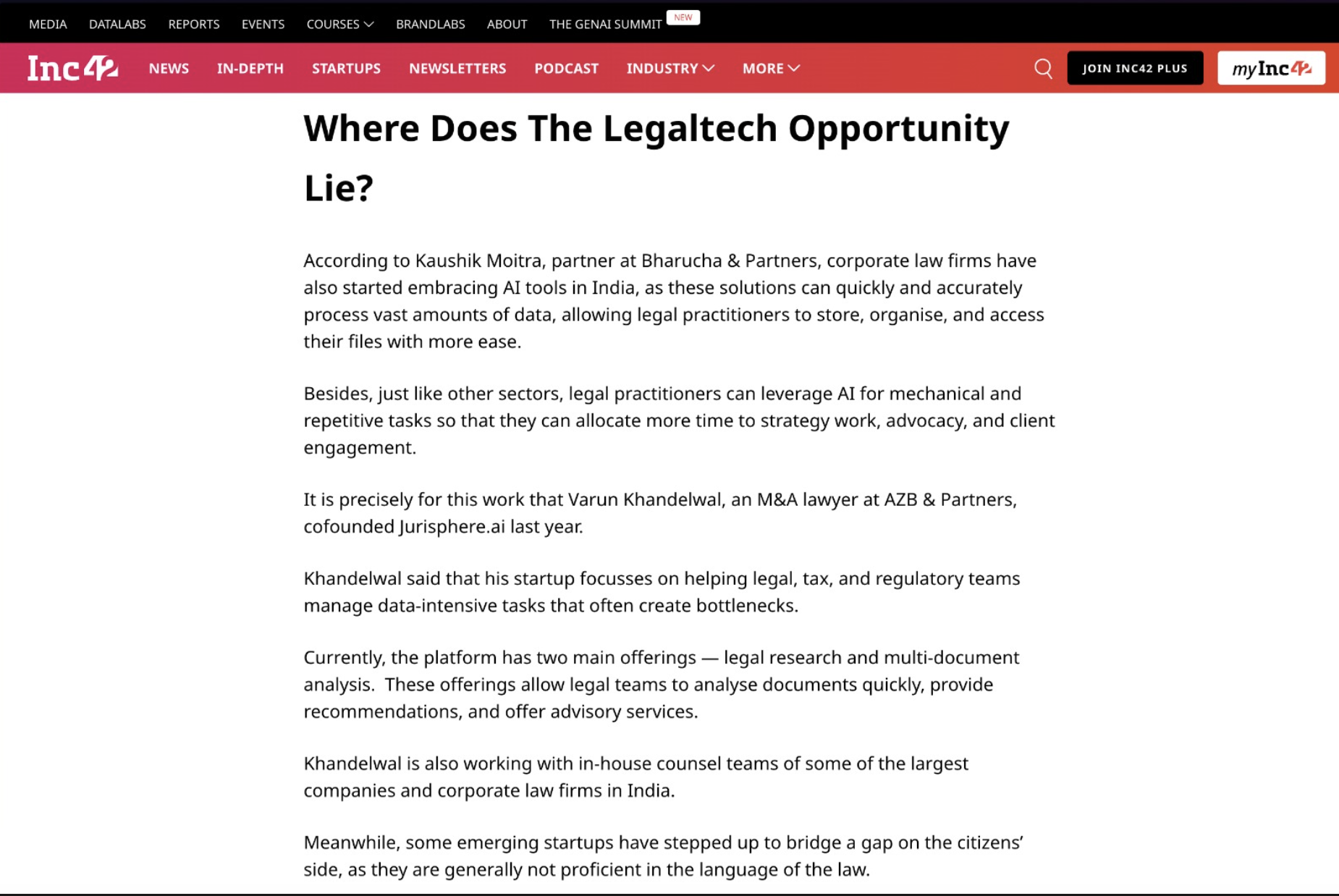 Where does the Legaltech Opportunity Lie?